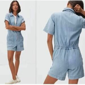 Everlane Light Blue Denim Romper